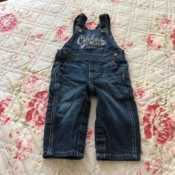 baby boy blue jean overalls